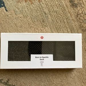 Lululemon Born to Sparkle Sock 3 Pack